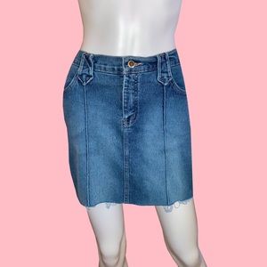 Vintage 90’s Denim Rave R4R Skirt